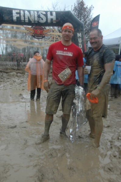 Greg Rose on right after a recent Tough Mudder