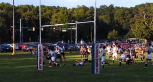 Cooper Smart headed in for a try