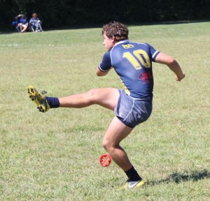 Joel Conzelmann adding one of his two conversions of the day