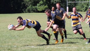 Evan Noon touches down for Michigan's fourth try