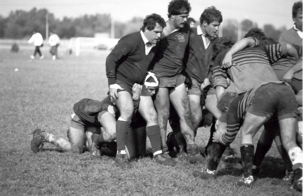 Masso at tighthead in the 1986 Michigan Cup match versus Grand Rapids